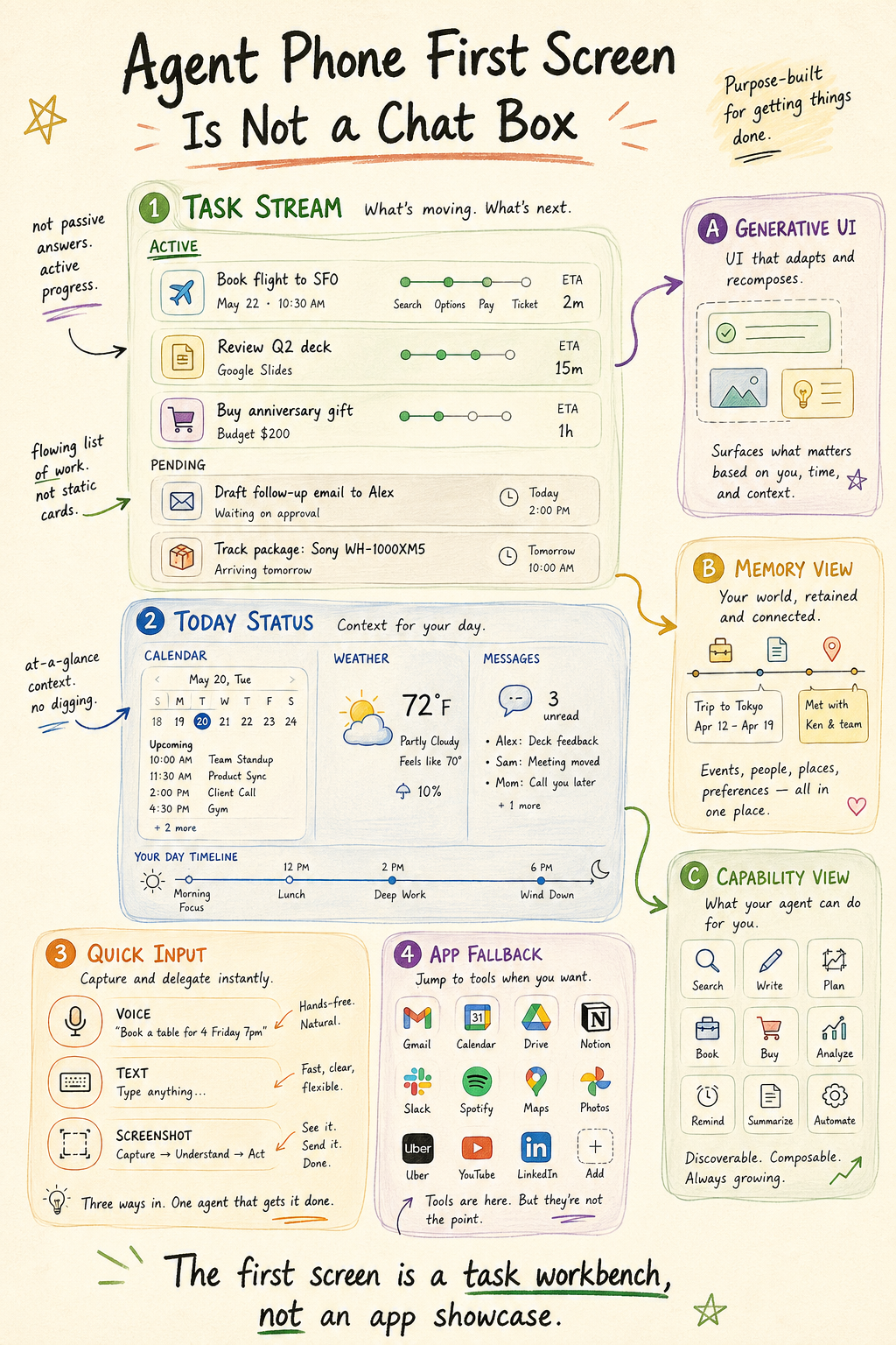 Agent Phone First Screen