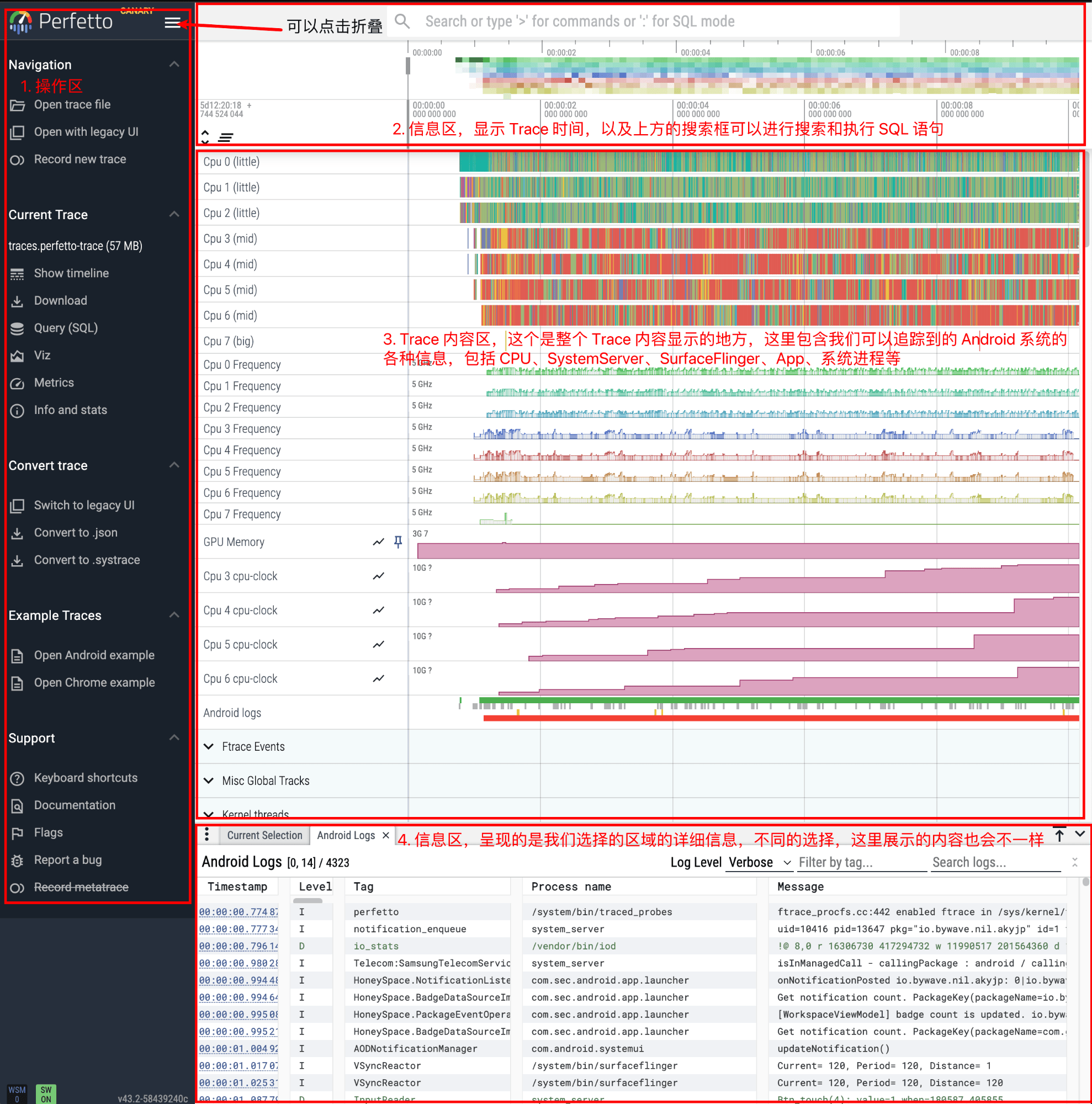 Trace Interface Map