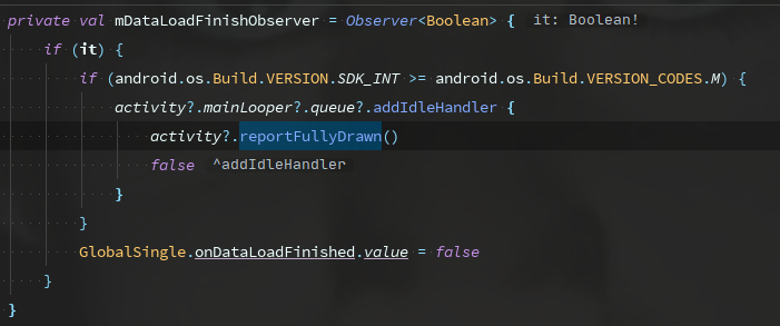 reportFullyDrawn Code Example
