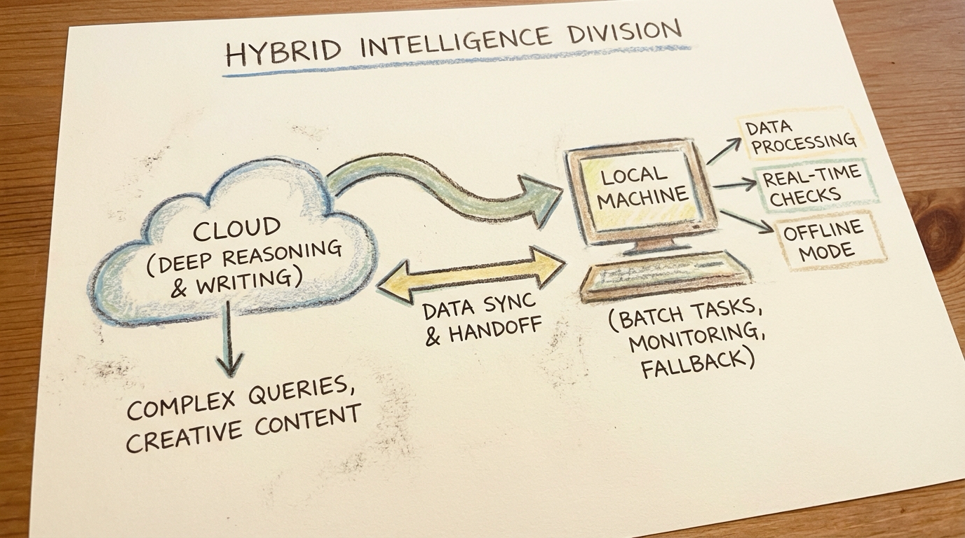 Cloud + Local Division of Labor