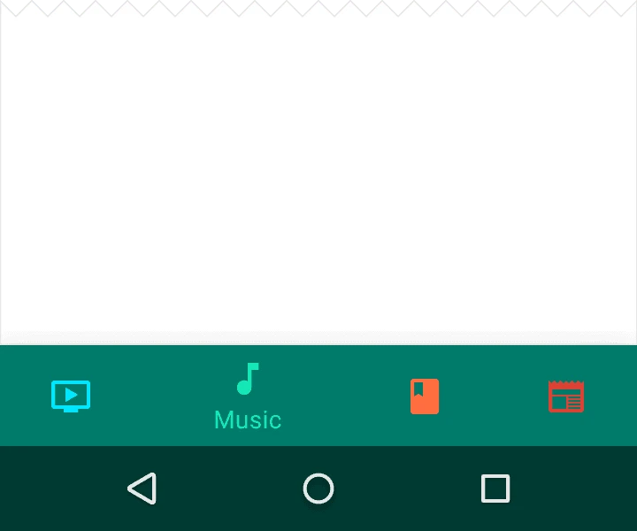 Don't. Avoid pairing colored icons with a colored bottom navigation bar.
